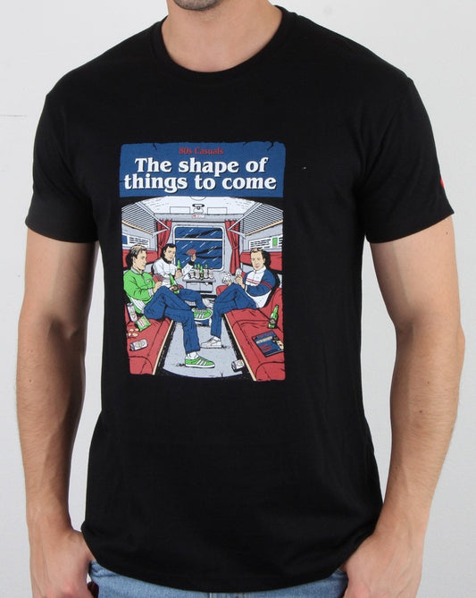80er Casuals Shape Of Things To Come T-Shirt Schwarz
