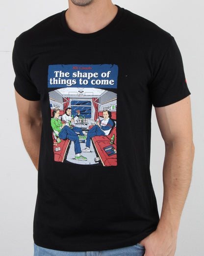 80er Casuals Shape Of Things To Come T-Shirt Schwarz