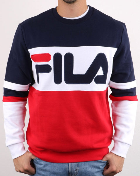 Fila Vintage Freddie Sweatshirt Red/Navy/White