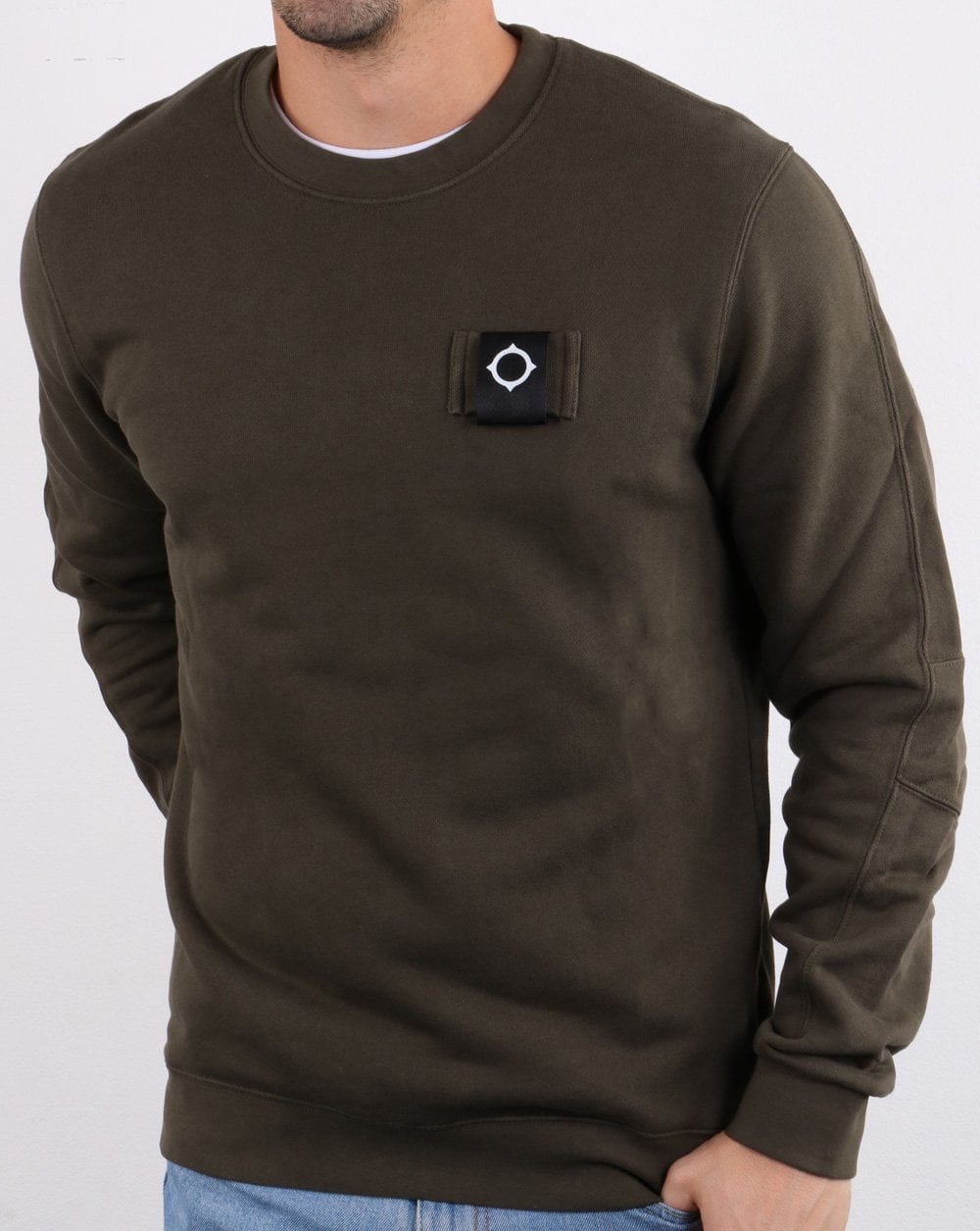 Ma.strum Training Crew Sweat Dark Khaki