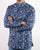 Pretty Green Mens Paisley Print Kaftan Shirt Navy
