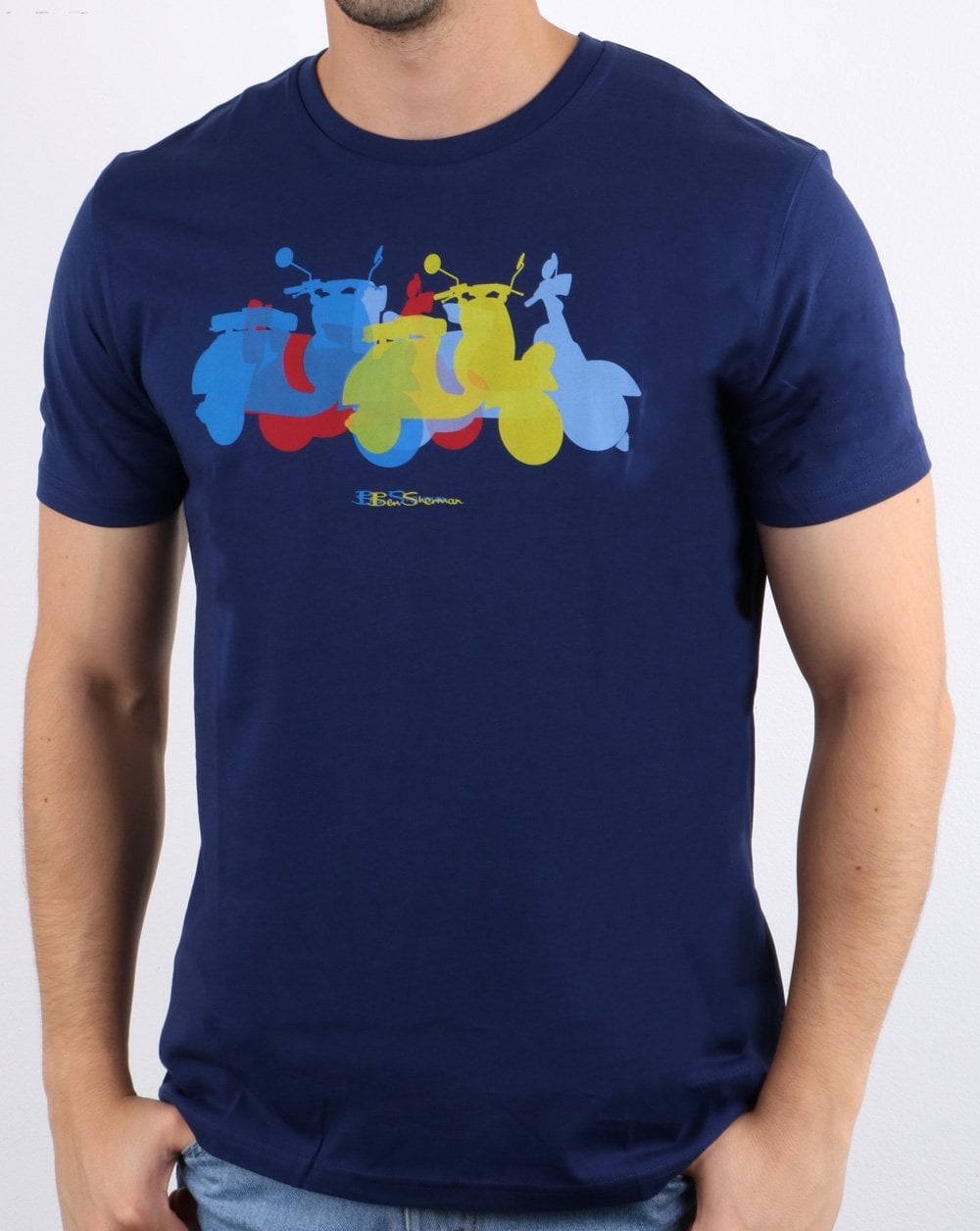 Ben Sherman Scooter Tee Dunkelblau