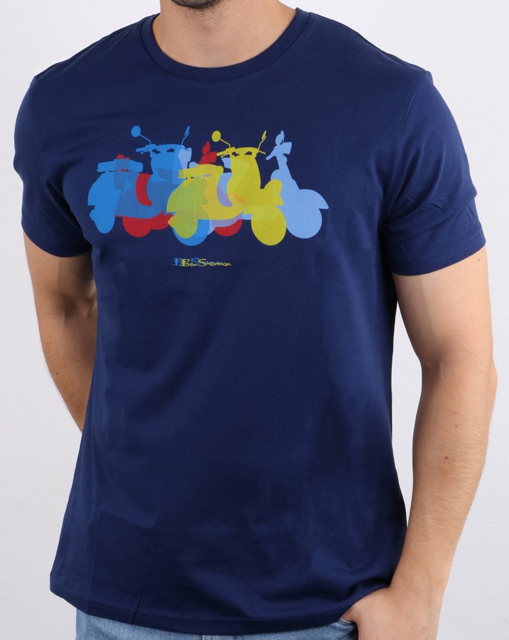 Ben Sherman Scooter Tee Dunkelblau