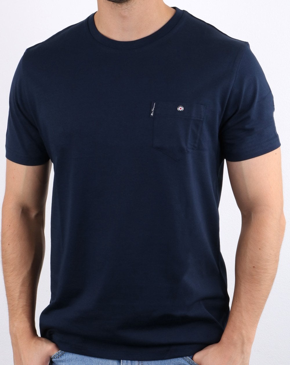 Ben Sherman Spade Pocket Tee Dunkelmarine