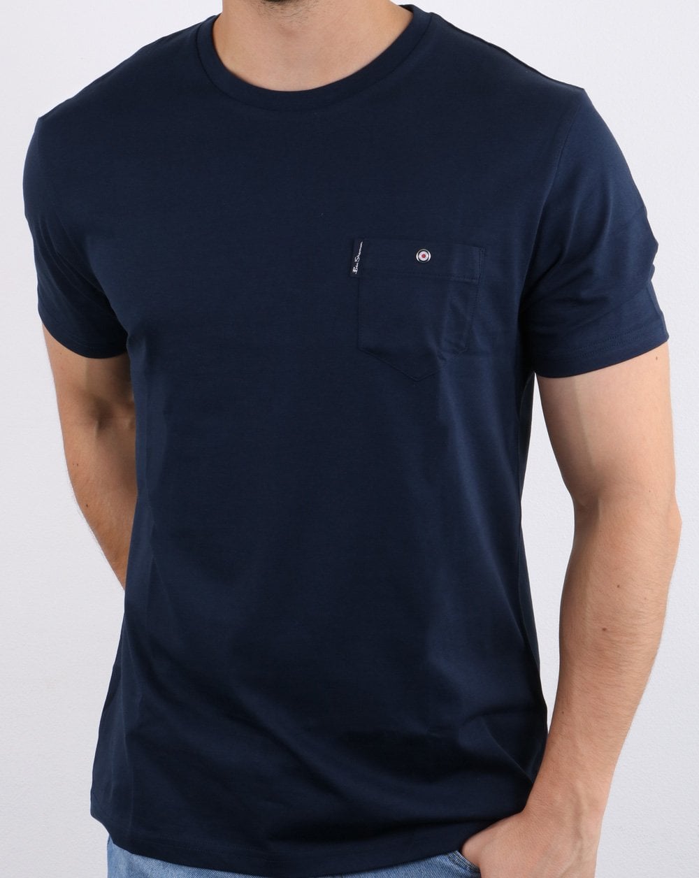 Ben Sherman Spade Pocket Tee Dunkelmarine