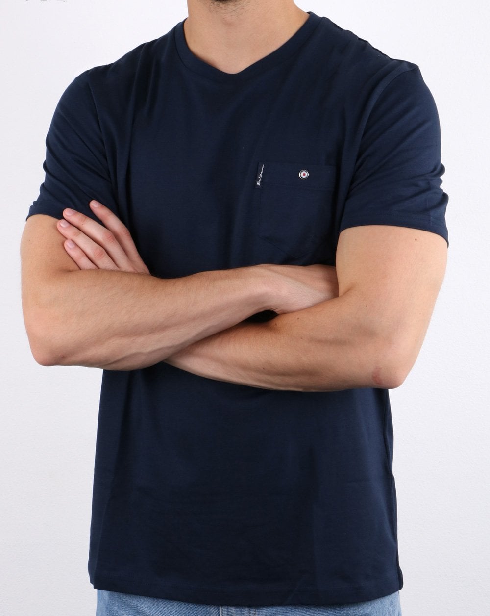 Ben Sherman Spade Pocket Tee Dark Navy