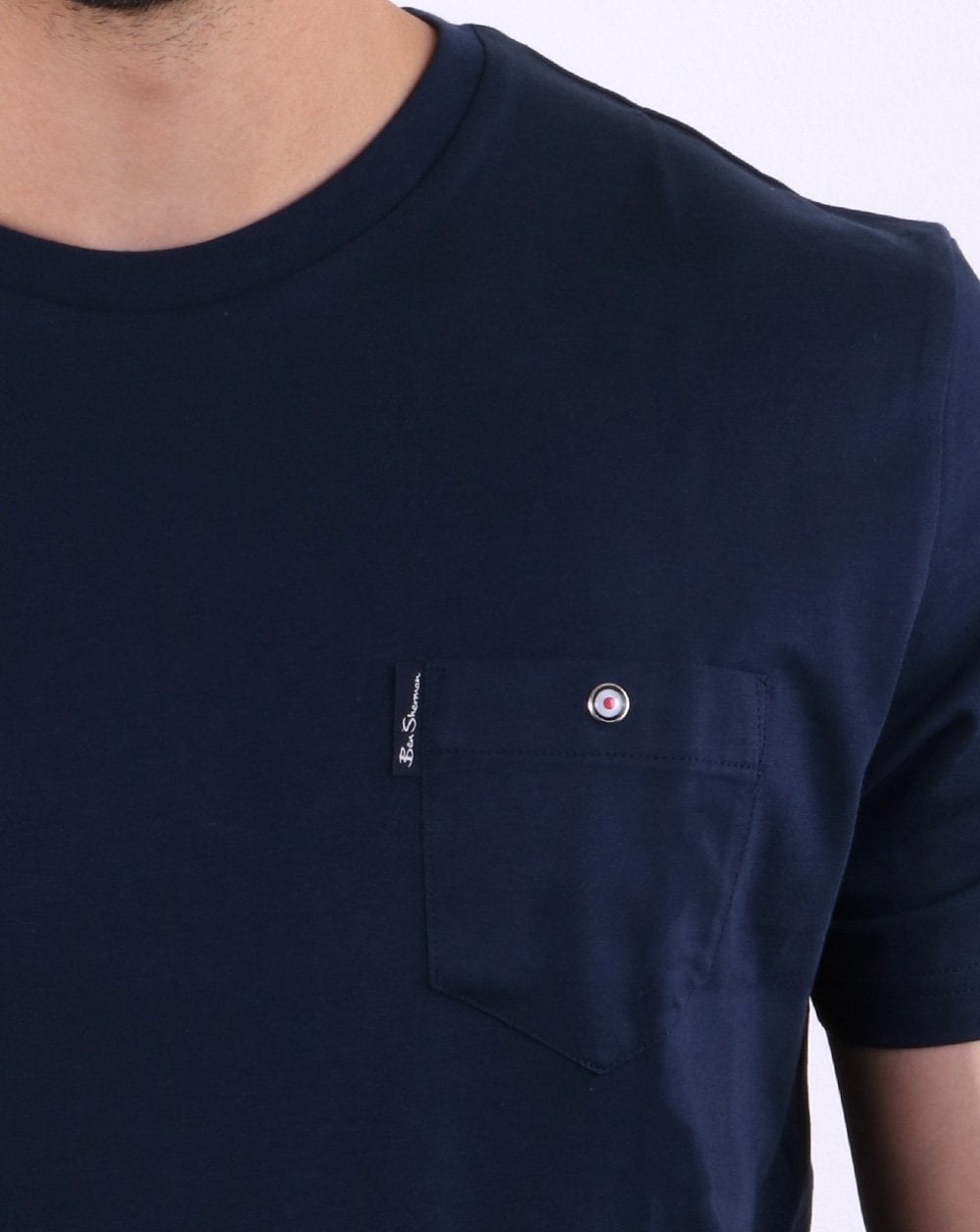 Ben Sherman Spade Pocket Tee Dunkelmarine