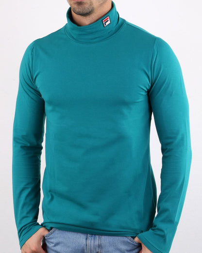 Fila Vintage Rollkragenpullover in Blaugrün