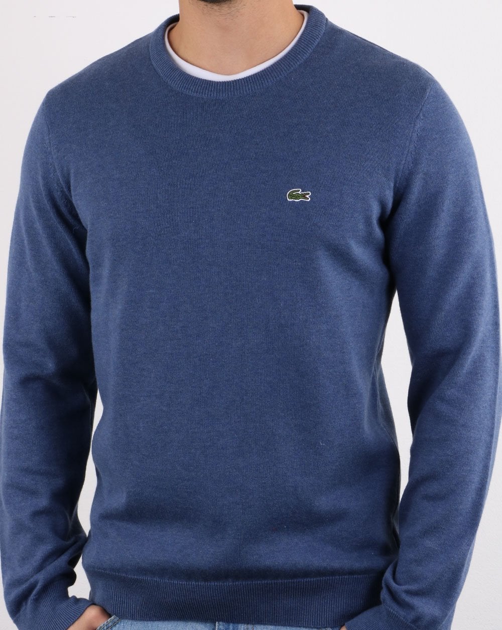 Lacoste Rundhalspullover Blau