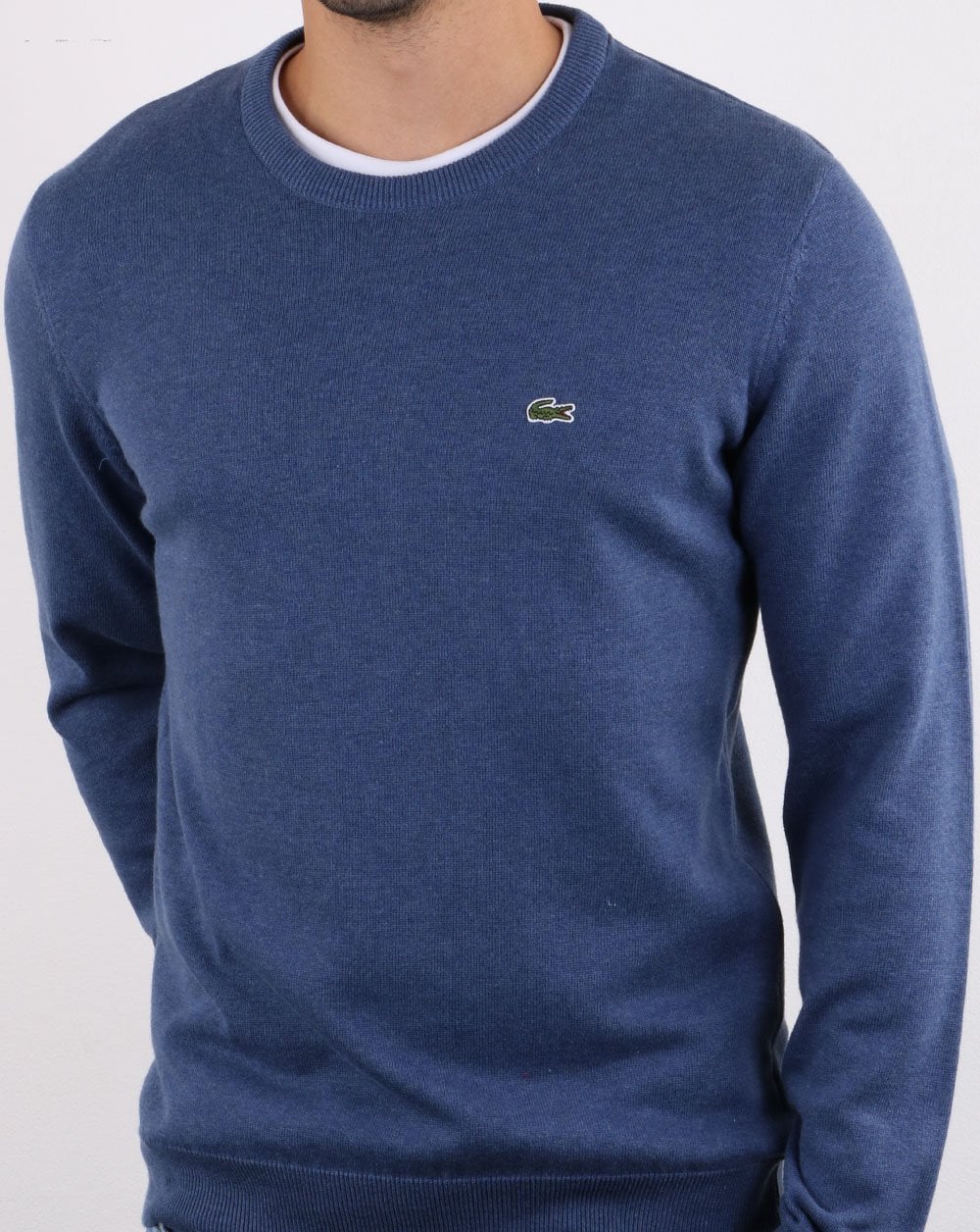 Lacoste Rundhalspullover Blau