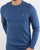 Lyle And Scott Cotton Merino Crew Jumper Blue Marl