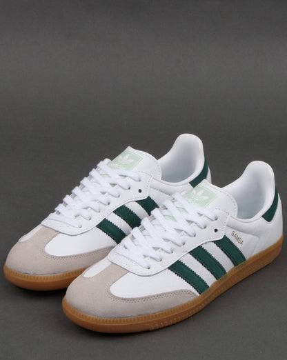 Adidas Samba Og Trainer Weiß/Frisches Grün
