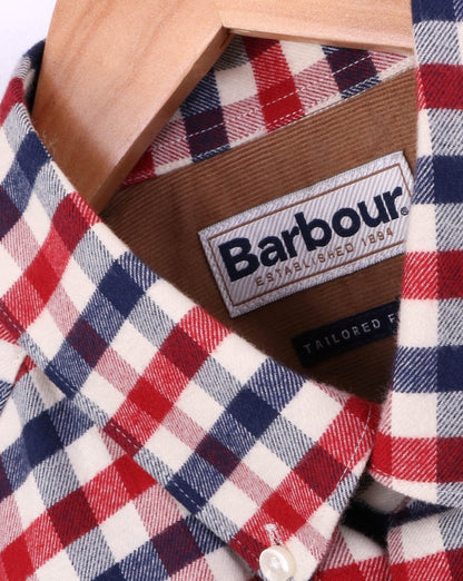 Barbour Country Check Hemd Rot