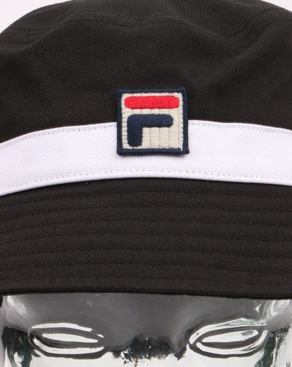 Fila Vintage Basil Bucket Hat Schwarz