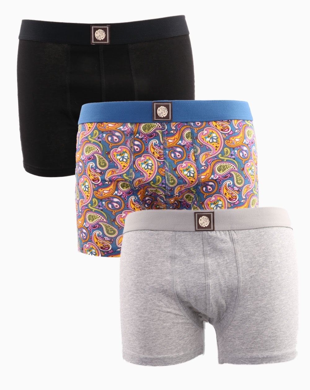 Pretty Green – Dreierpack Boxershorts, mehrfarbig