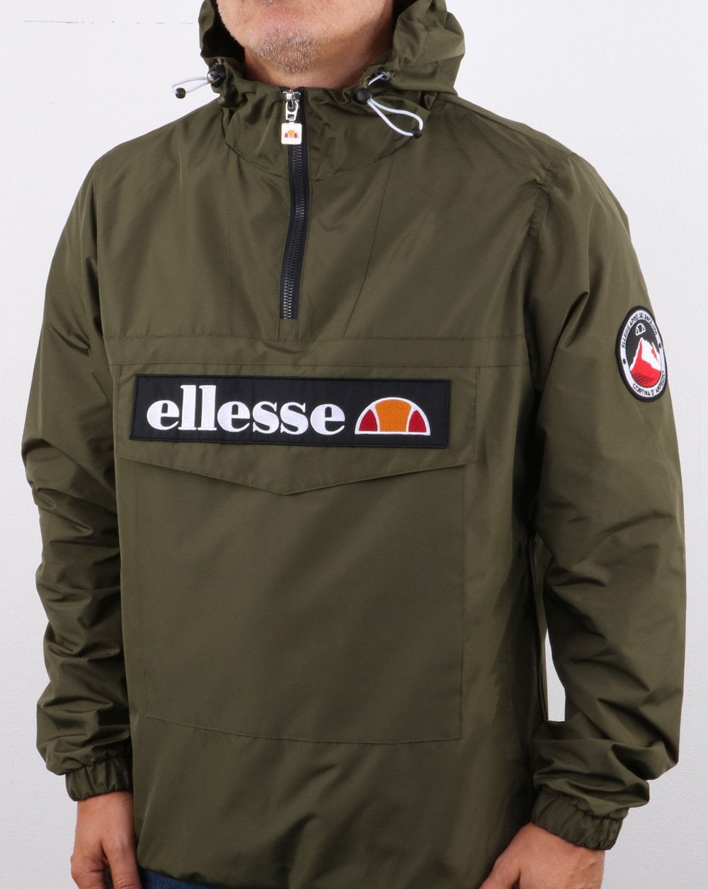 Ellesse Quarter Zip Jacket Khaki
