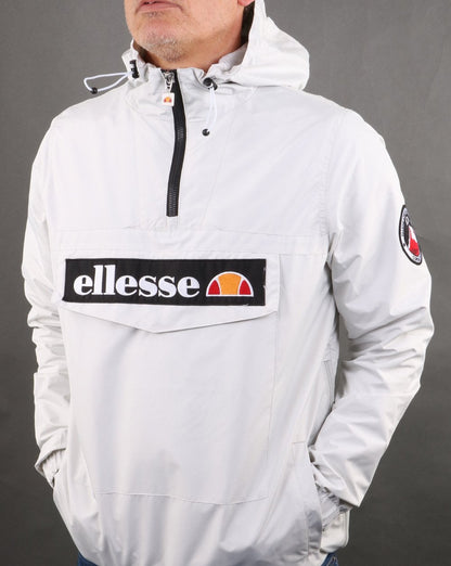 Ellesse – Jacke mit Viertelreißverschluss, Hellgrau