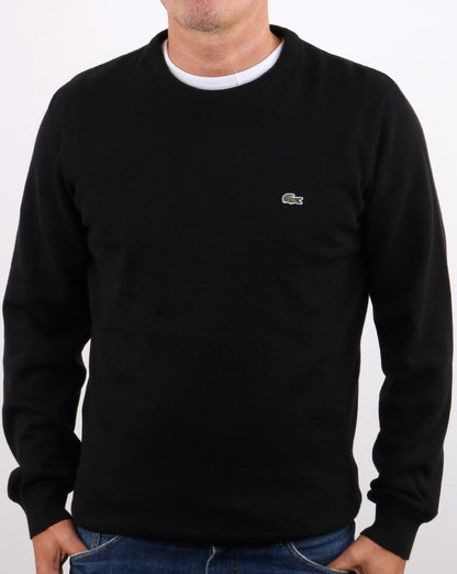 Lacoste Rundhalspullover Schwarz