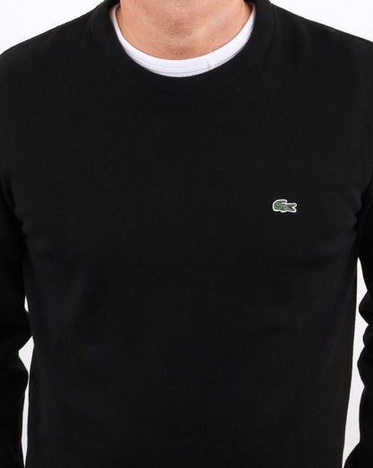 Lacoste Rundhalspullover Schwarz