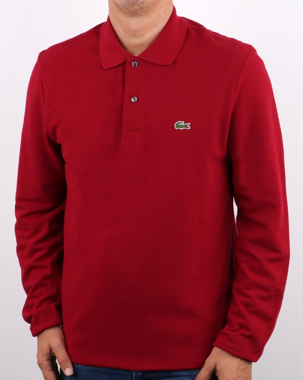 Lacoste Langarm-Poloshirt Rot