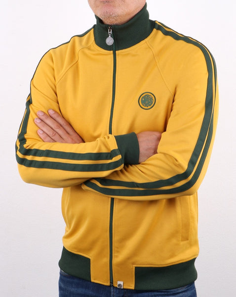 Pretty Green Waring Contrast Panel Track Top Yellow