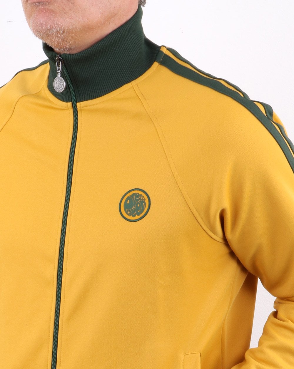 Pretty Green Waring Contrast Panel Track Top Yellow