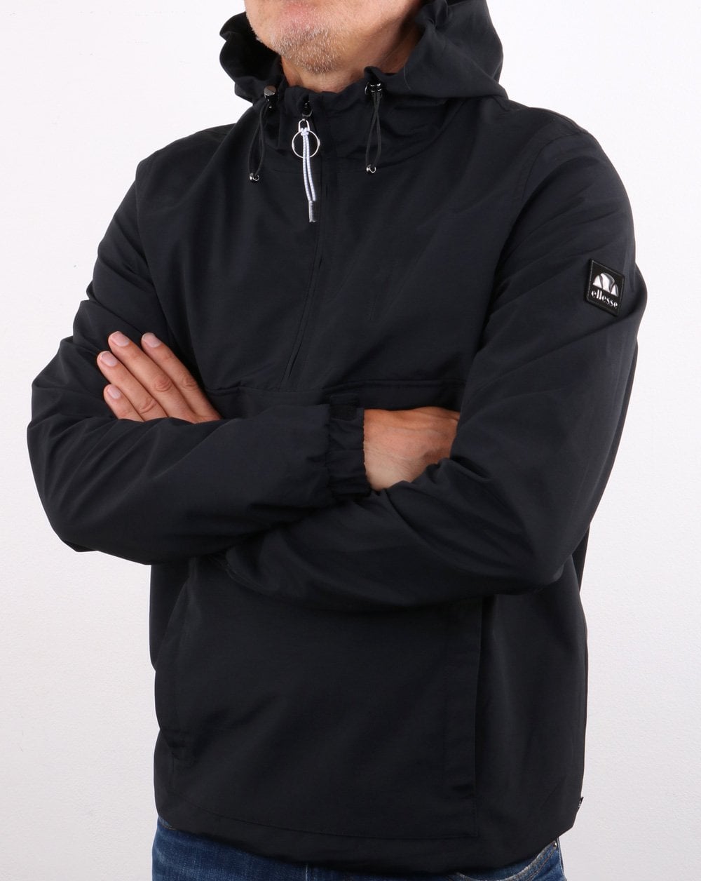 Ellesse – Lancioni – Überziehjacke in Schwarz