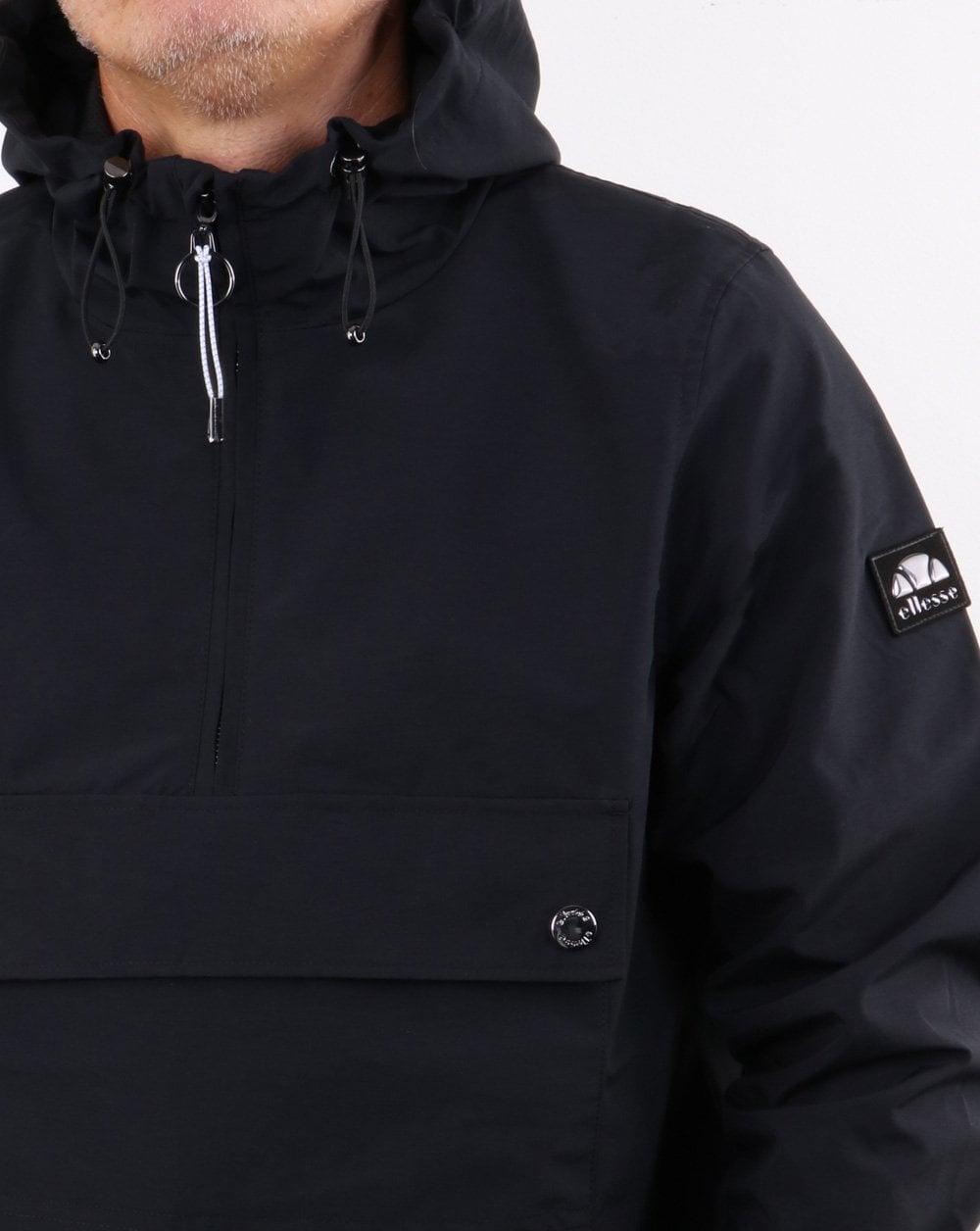 Ellesse – Lancioni – Überziehjacke in Schwarz
