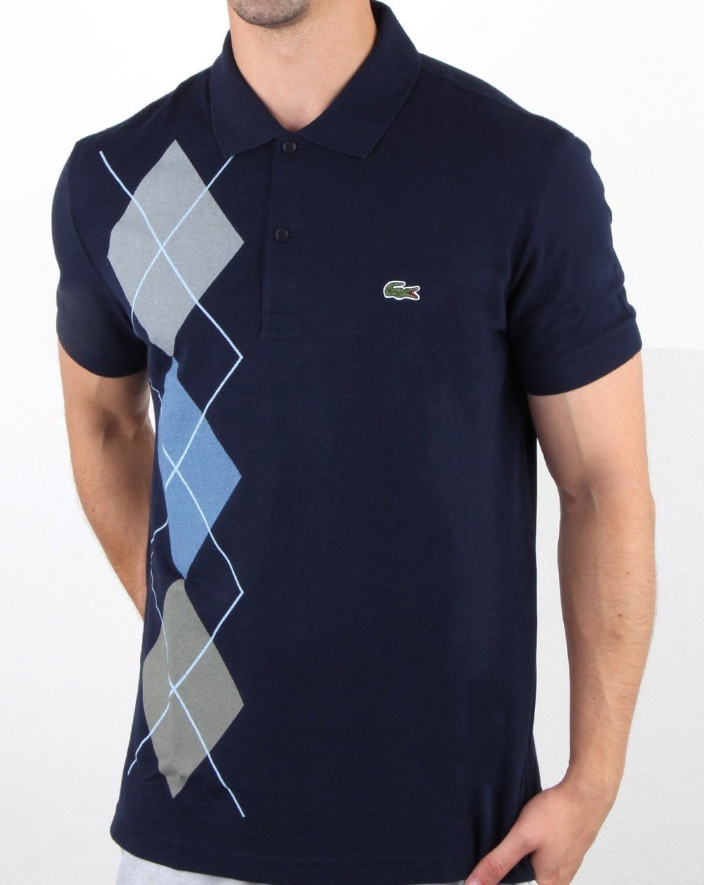 Lacoste Diamond Poloshirt Marineblau