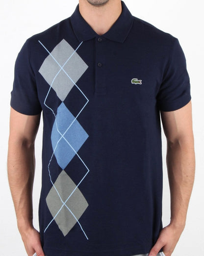 Lacoste Diamond Poloshirt Marineblau
