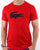 Lacoste Croc Print T Shirt Red/navy