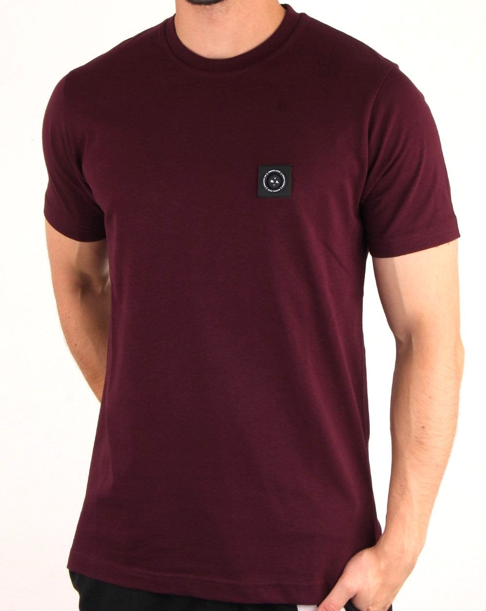 Marshall Artist – Siren – Kurzarm-T-Shirt in Burgunderrot