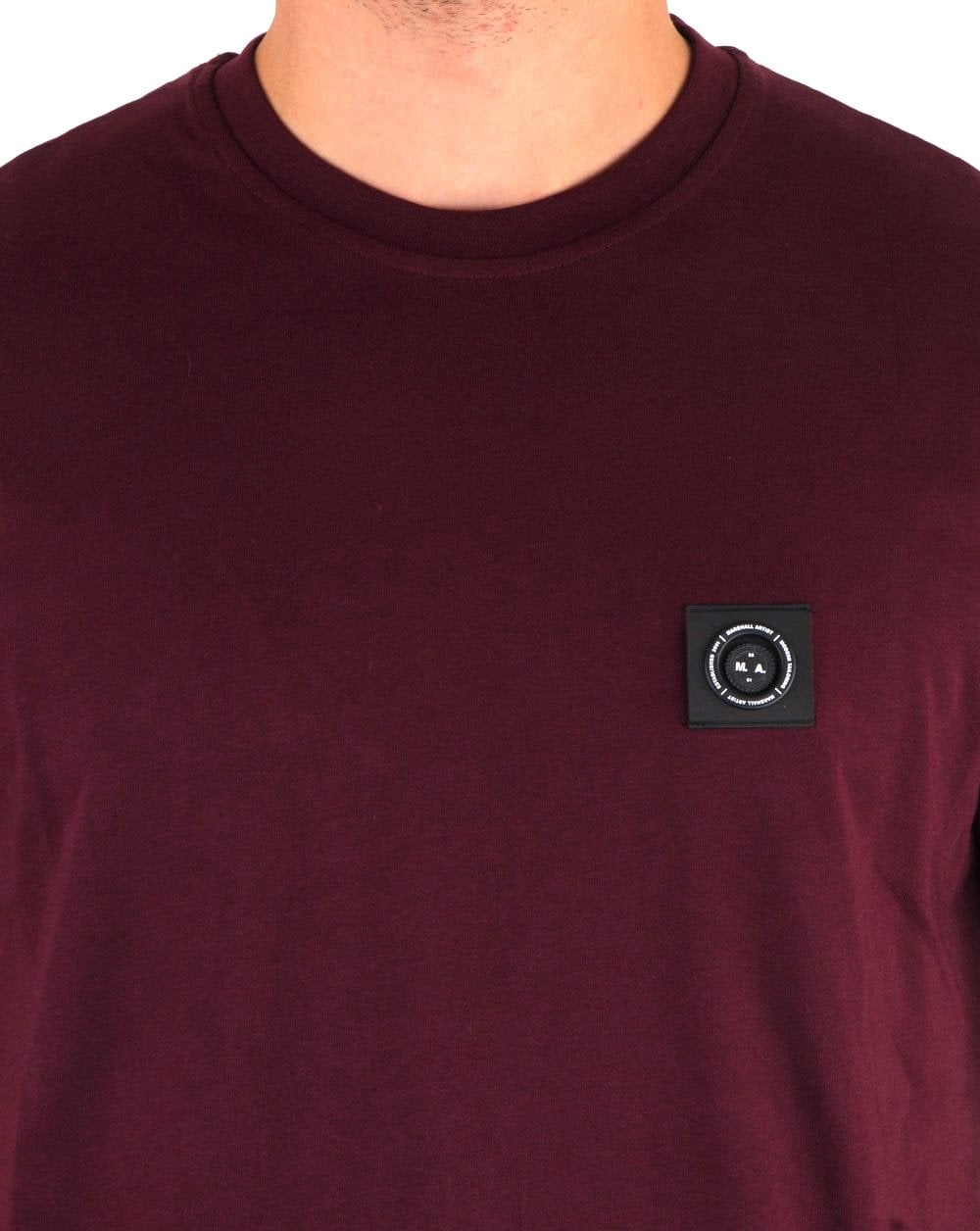 Marshall Artist – Siren – Kurzarm-T-Shirt in Burgunderrot