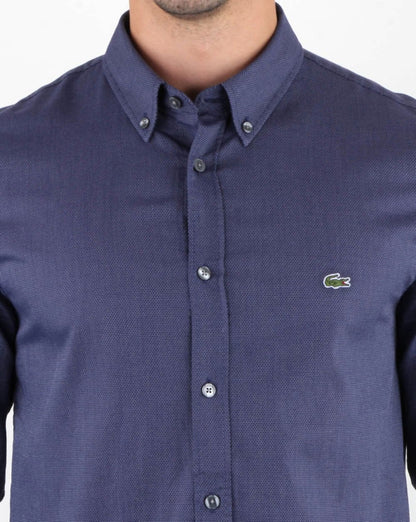 Lacoste Langarmhemd Marineblau