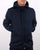 Pretty Green Ridley Zip Through Nylon Hooded Jacket Navy