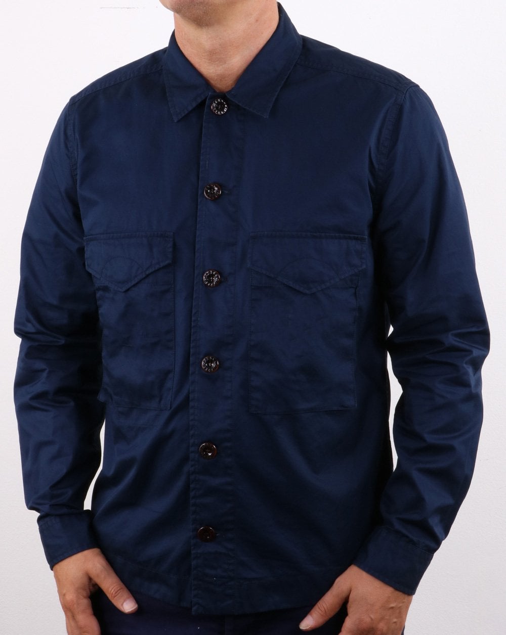 Pretty Green Conor Overshirt Navy