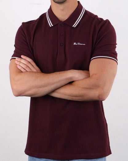 Ben Sherman Tipped Polo Wein