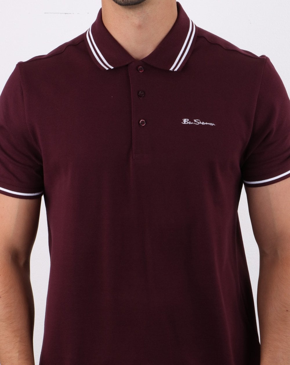 Ben Sherman Tipped Polo Wein