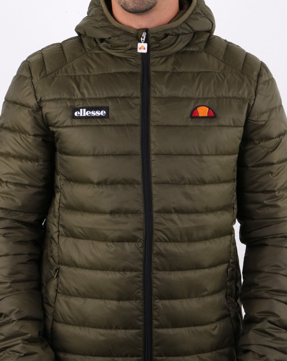 Ellesse – Wattierte Jacke in Khaki