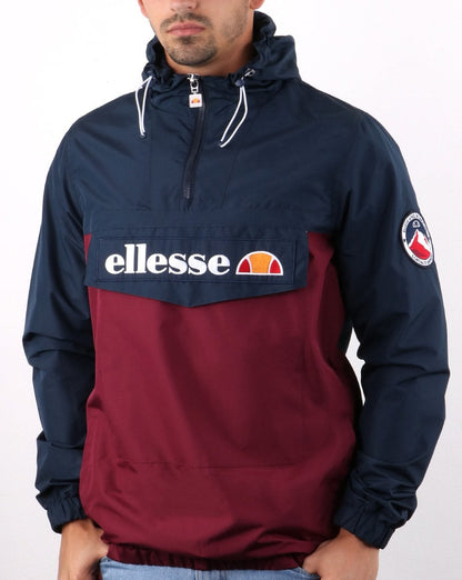 Ellesse – Jacke mit Viertelreißverschluss, Marineblau/Burgund