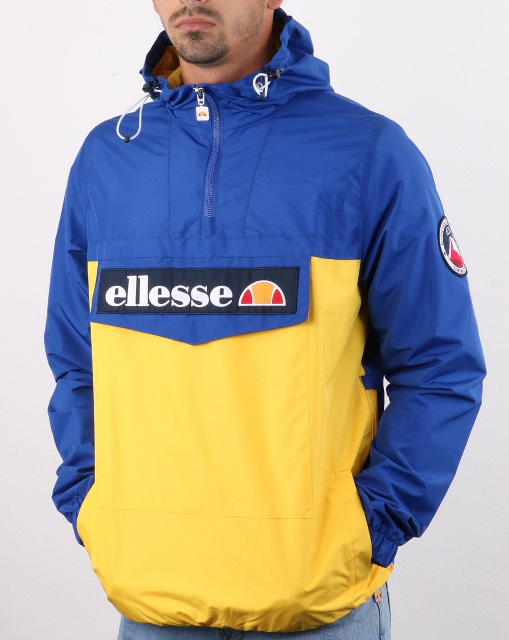 Ellesse Quarter Zip Jacket Blue/Yellow