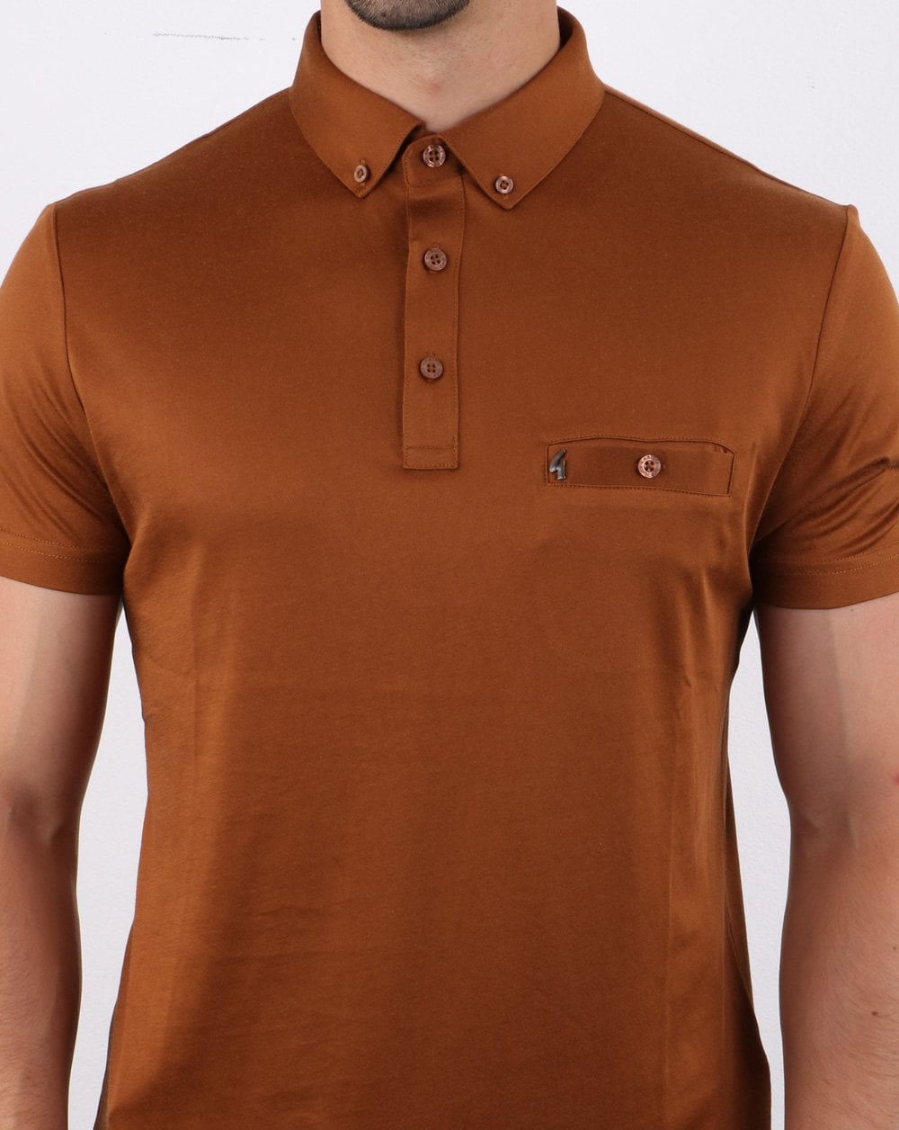 Gabicci Vintage Poloshirt Toffee