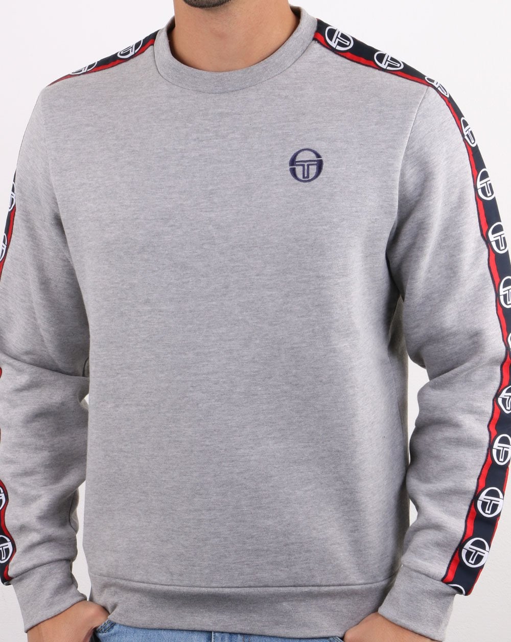 Sergio Tacchini Delaco Sweatshirt Grau Melange/Marine