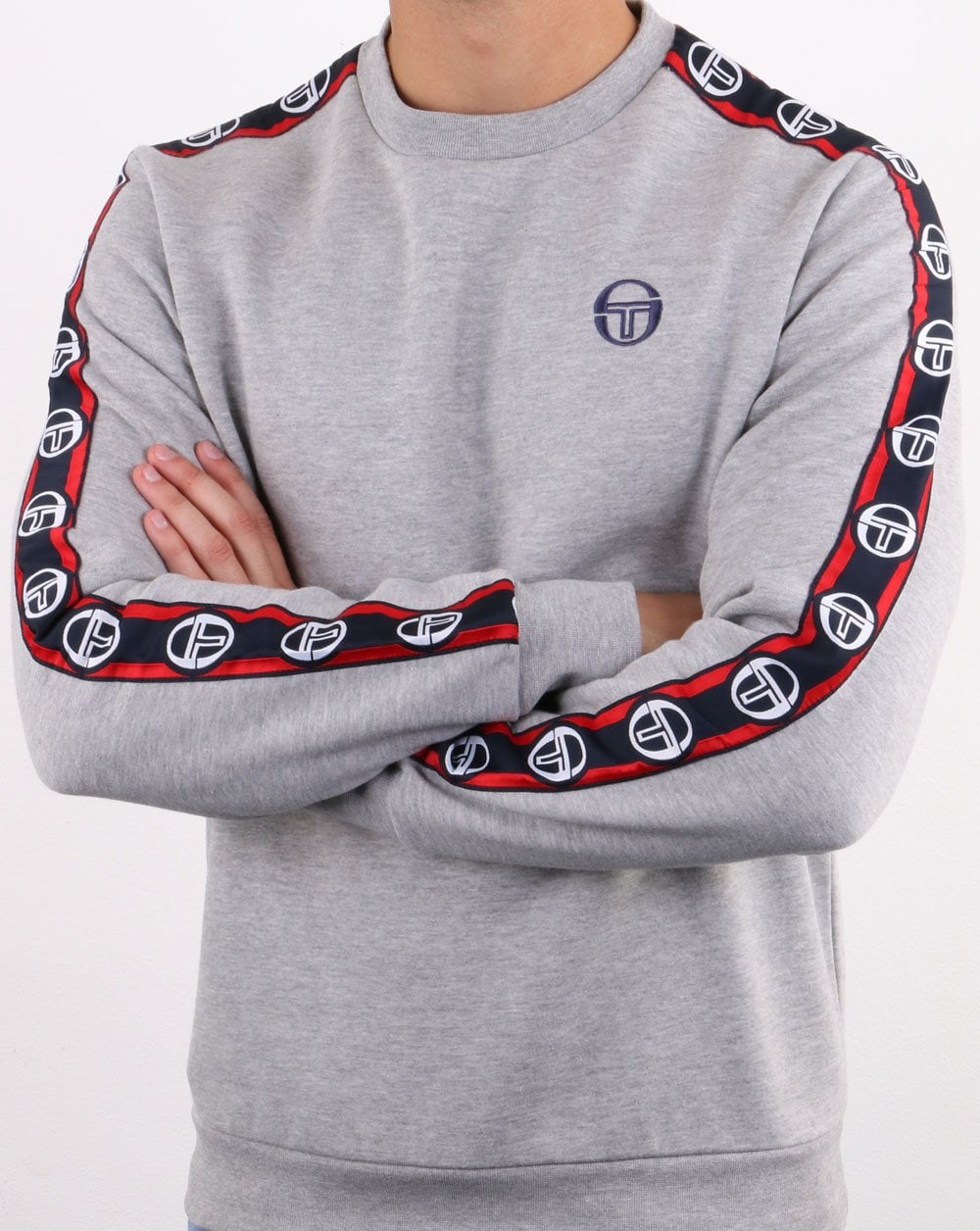 Sergio Tacchini Delaco Sweatshirt Grau Melange/Marine