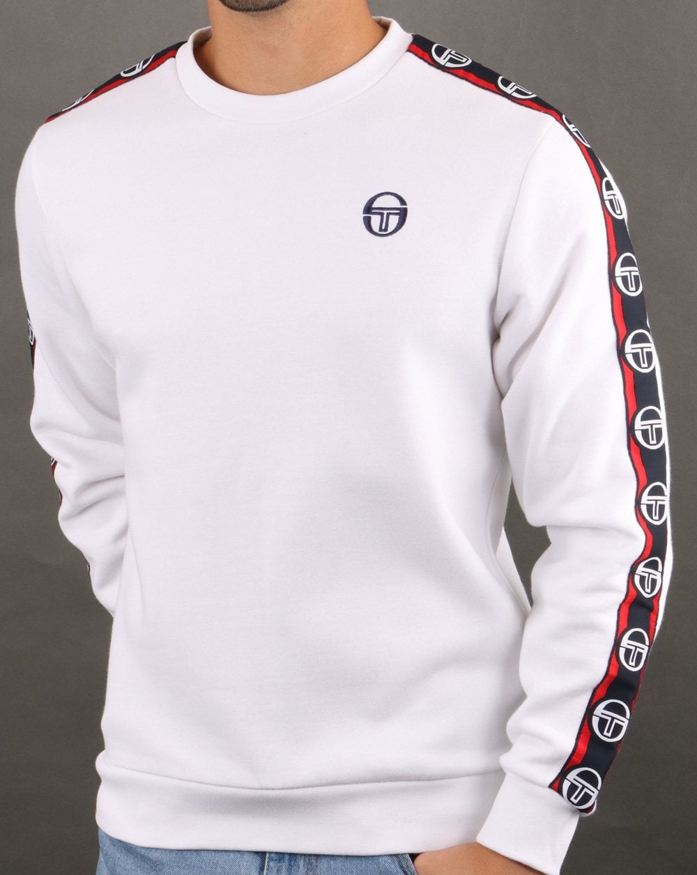 Sergio Tacchini Delaco Sweatshirt Weiß/Marineblau