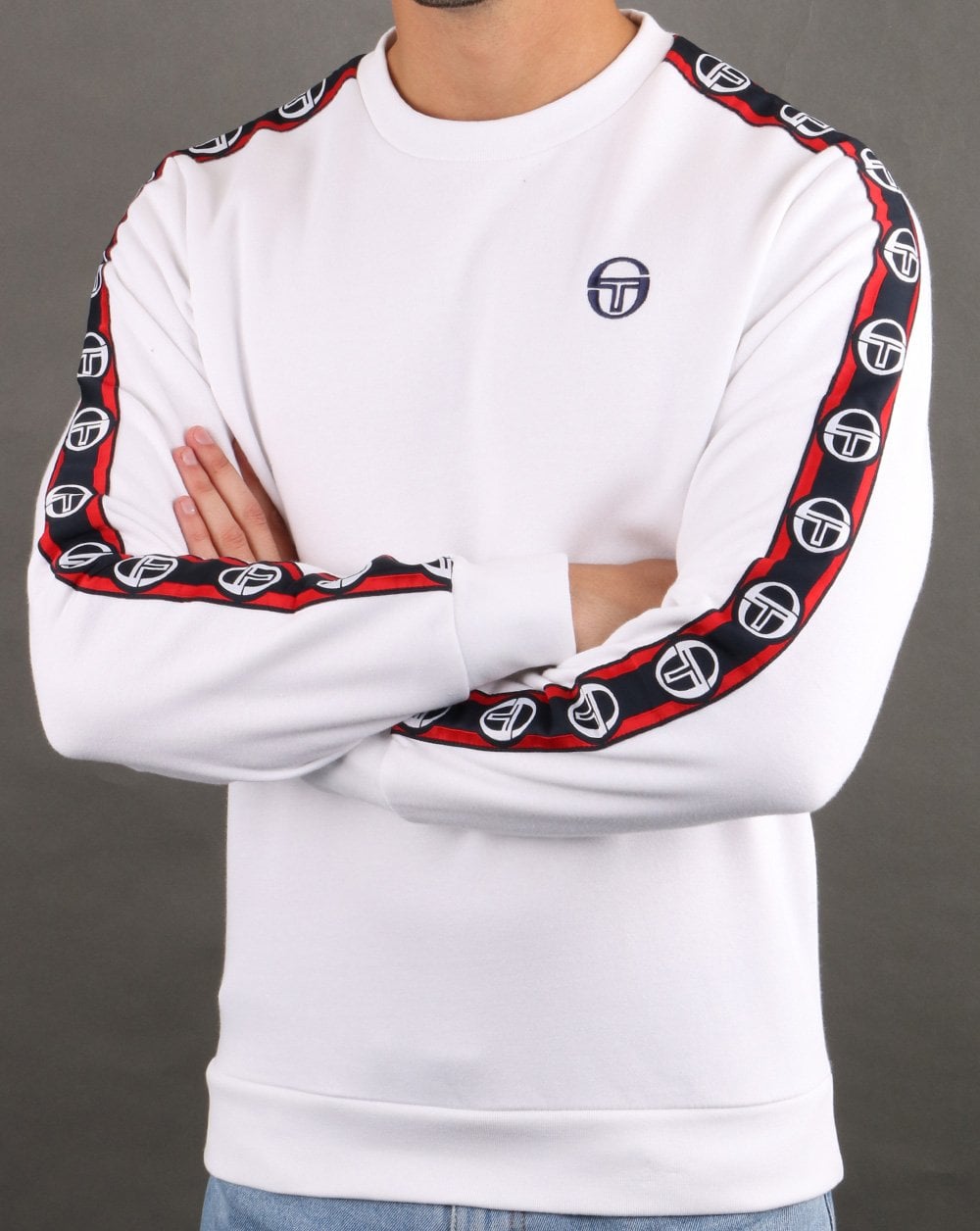 Sergio Tacchini Delaco Sweatshirt Weiß/Marineblau