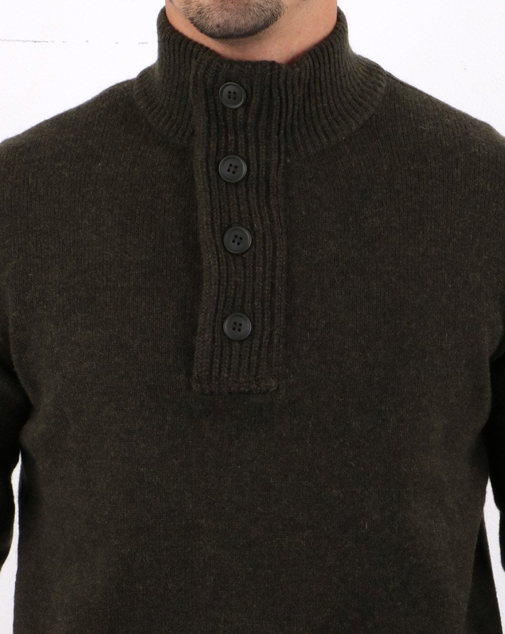 Barbour Patch Half Zip Pullover Seegras