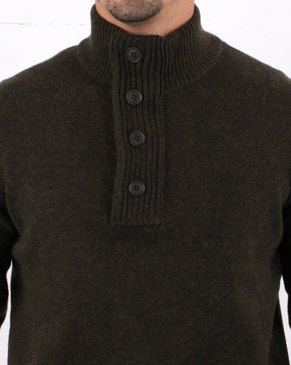 Barbour Patch Half Zip Pullover Seegras