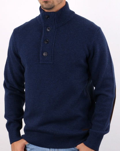 Barbour Patch Half Zip Pullover Dunkelblau