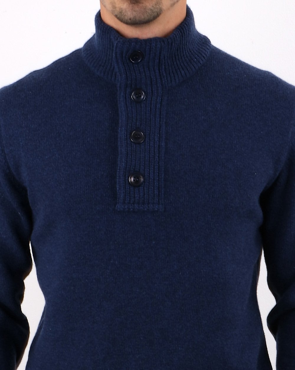 Barbour Patch Half Zip Pullover Dunkelblau